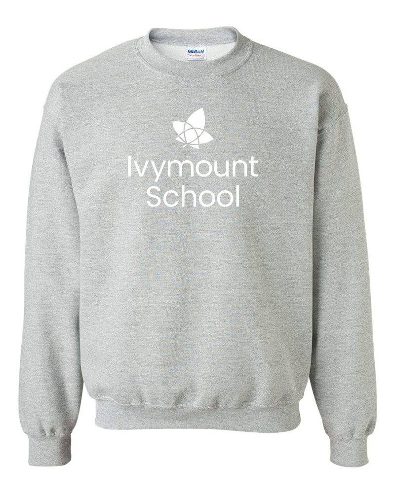 IVYMOUNT SCHOOL Cotton Crewneck Sweatshirt Many Colors Available SZ S-3XL  SPORTS GREY