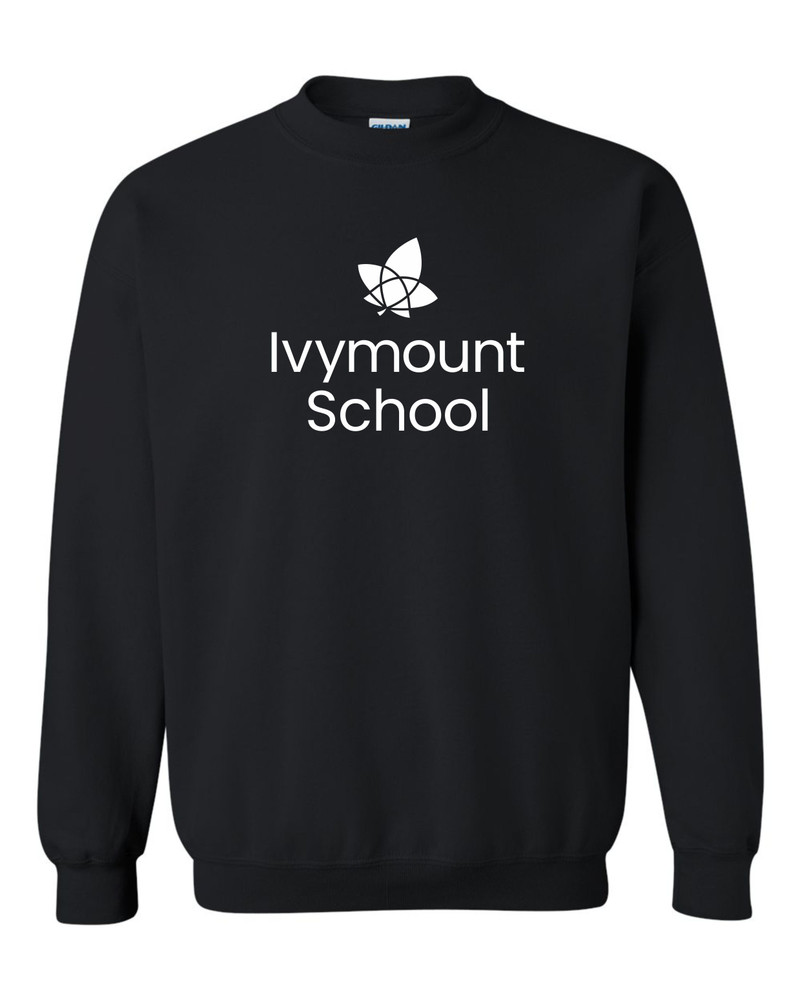 IVYMOUNT SCHOOL Cotton Crewneck Sweatshirt Many Colors Available SZ S-3XL  BLACK