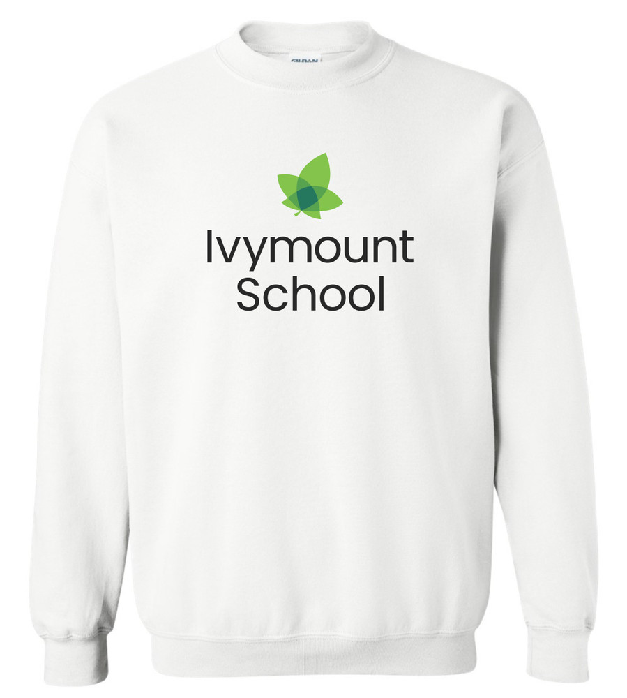 IVYMOUNT SCHOOL Cotton Crewneck Sweatshirt MULTICOLOR PRINT Available Colors WHITE YOUTH SZ S-XL
