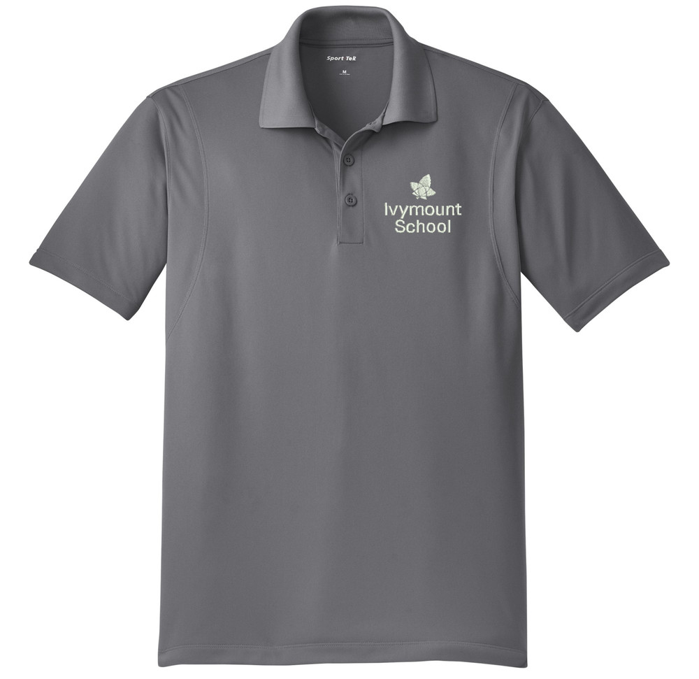 IVYMOUNT SCHOOL Micropique Sport Wick MENS UNISEX Polo Shirt Many Colors Available Size S-5XL  GREY CONCRETE