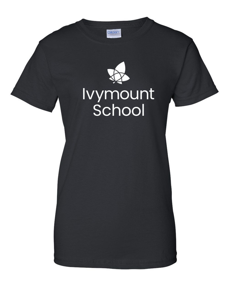 IVYMOUNT SCHOOL T-shirt Cotton Many Colors Available SZ S-4XL LADIES FIT  BLACK