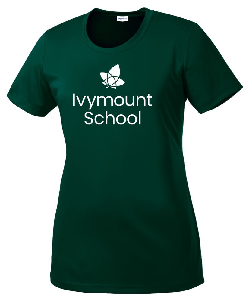 IVYMOUNT SCHOOL T-shirt Performance Posi Charge Competitor Many Colors Available LADIES SZ S-4XL FOREST