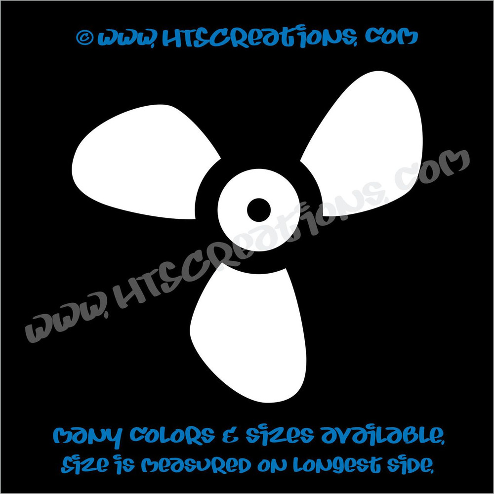 Boat Propeller Nautical Ocean Summer Vinyl Decal