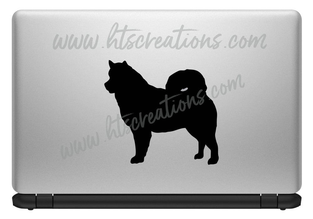 Dog Breed ALASKAN MALAMUTE Sled Snow Vinyl Decal Sticker Animal Lover Rescue Canine BLACK