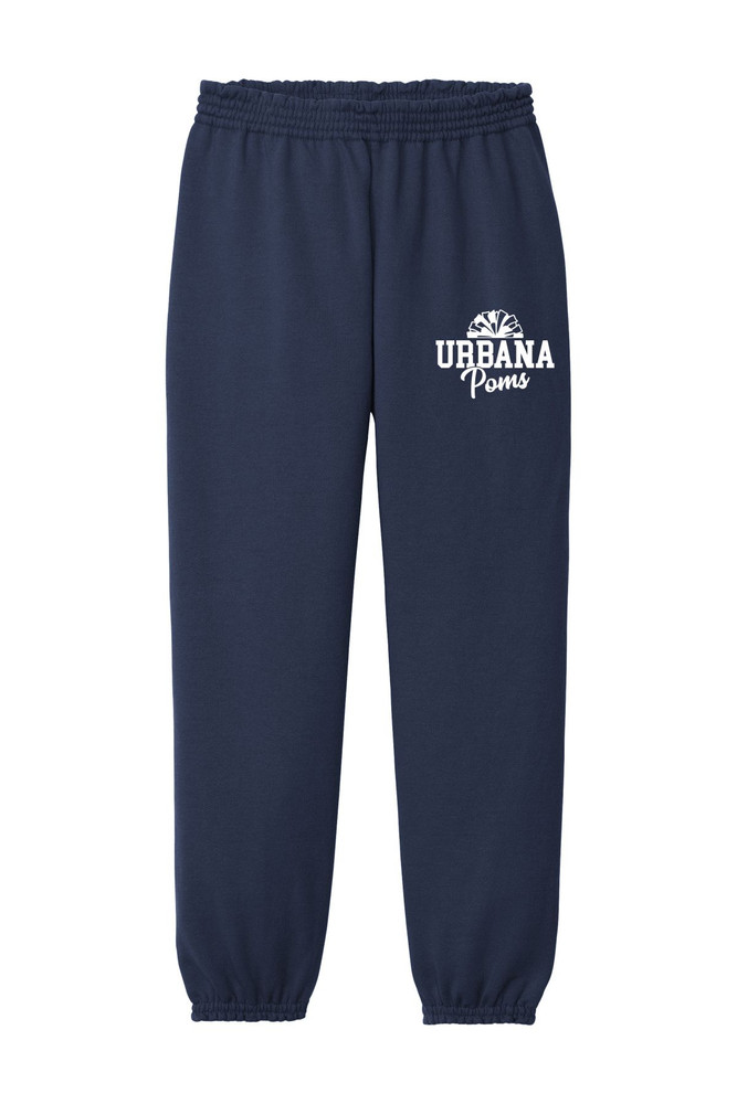 Urbana Hawks Sweatpants Cotton Elastic Cuff Bottom Many Colors Available Size S-3XL NAVY