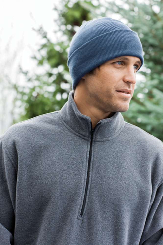 VYMOUNT SCHOOL ROYAL BLUE Beanie Hat model