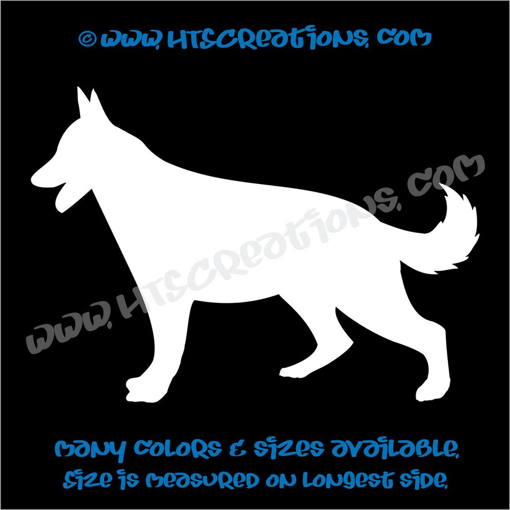 Dog Breed GERMAN SHEPHERD Vinyl Decal Sticker Animal Lover Rescue Canine