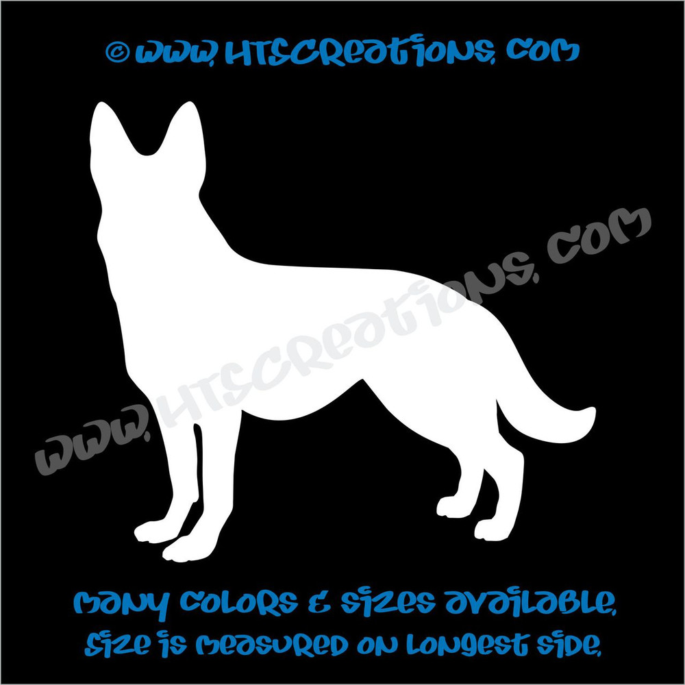 Dog Breed GERMAN SHEPHERD Vinyl Decal Sticker Animal Lover Rescue Canine K9 Police