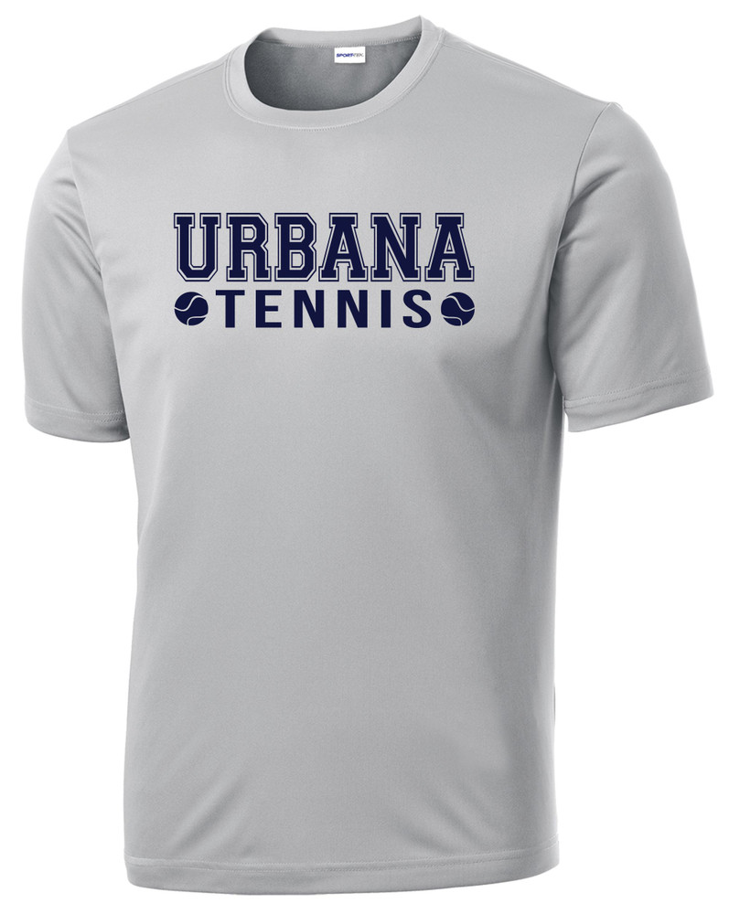UHS Urbana TENNIS T-shirt Performance Posi Charge Competitor MANY COLORS Available SZ S-3XL SILVER