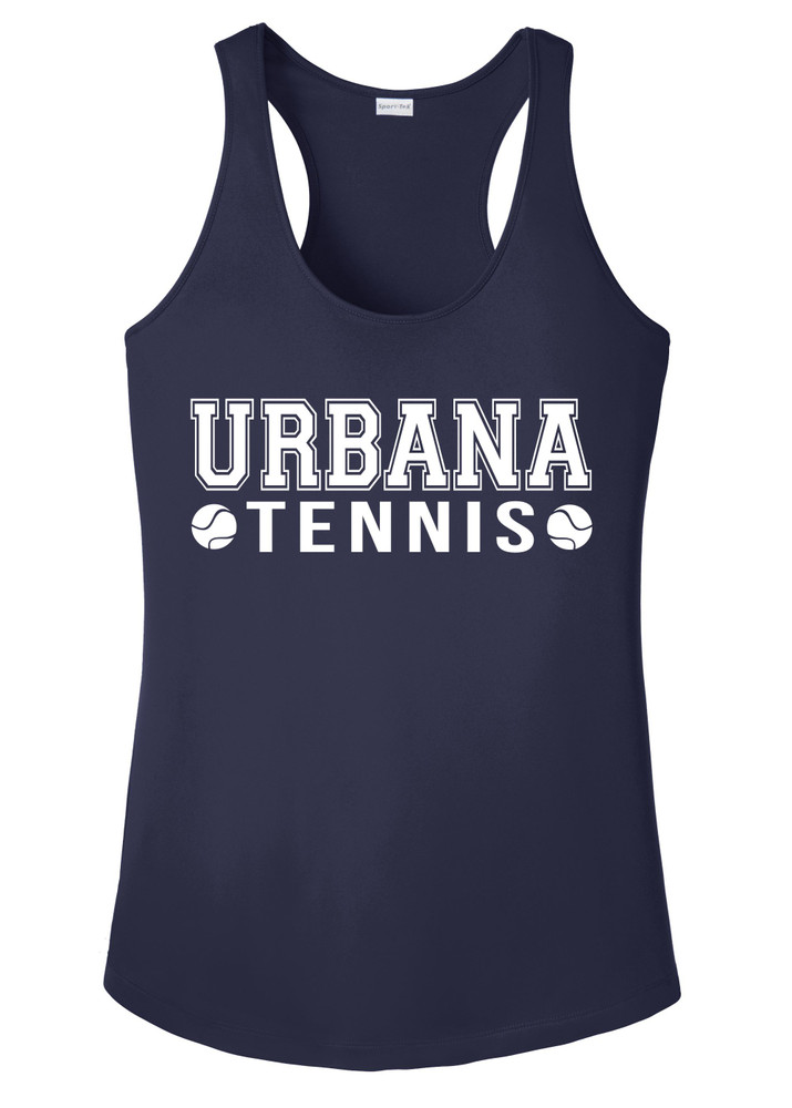 UHS Urbana TENNIS Tank Top Performance MANY COLORS Available LADIES SZ S-2XL NAVY