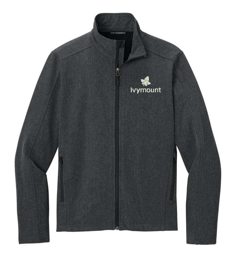 IVYMOUNT Core Soft Shell Jacket PORT AUTHORITY Many Colors Available SZ S-4XL BLACK CHARCOAL