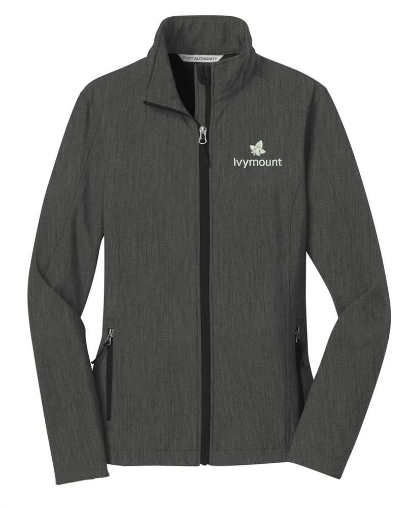 IVYMOUNT Core Soft Shell Jacket PORT AUTHORITY Many Colors Available LADIES SZ S-2XL BLACK CHARCOAL HEATHER