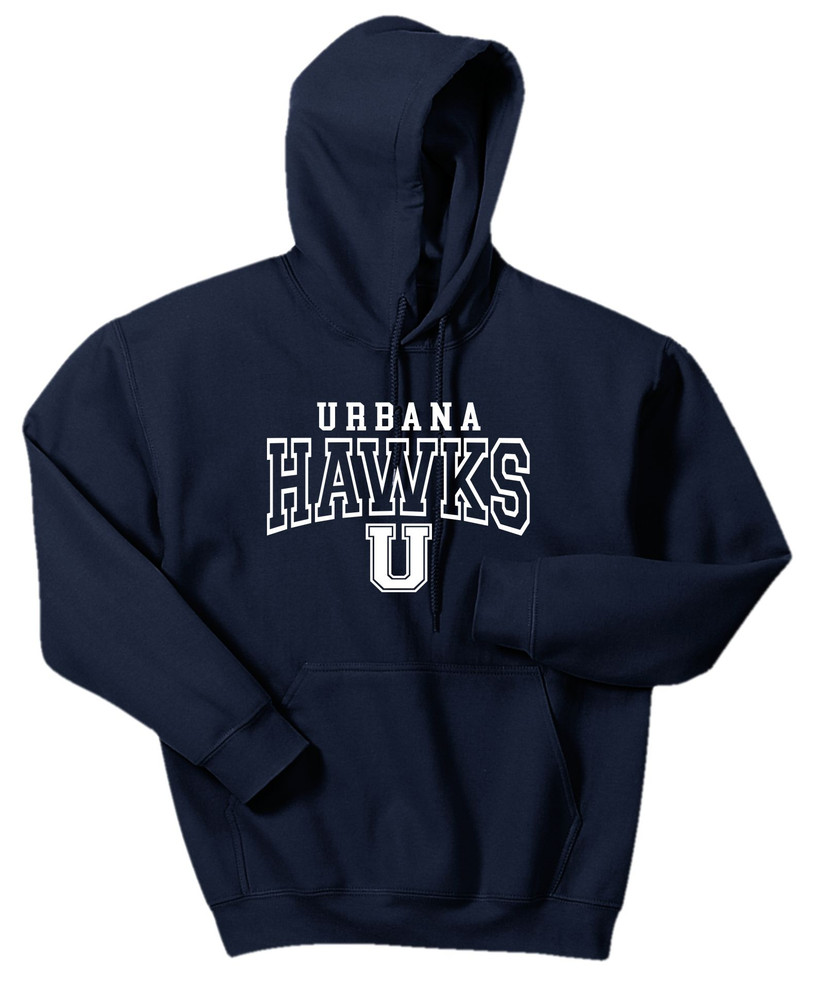 UHS Urbana Hawks BOOSTERS U Cotton Hoodie Sweatshirt Many Colors Available SZ S-3XL NAVY