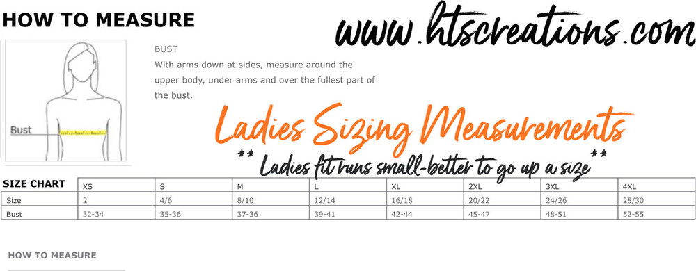 LADIES SIZING CHART
