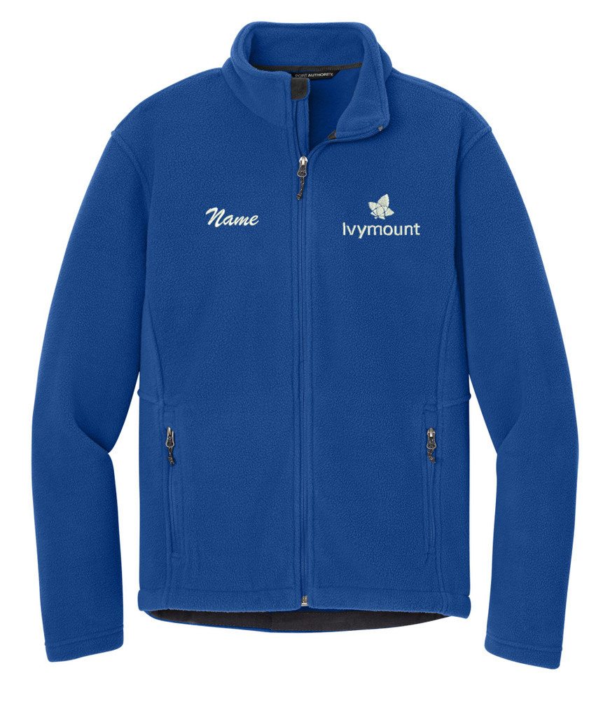 IVYMOUNT FLEECE Jacket PORT AUTHORITY Many Colors Available SZ S-4XL ROYAL WITH NAME PERSONALIZATION