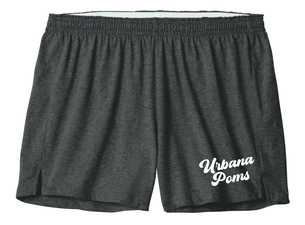 URBANA HAWKS POMS Shorts Squad Cotton YOUTH  Many Colors Available SZ S-XL DK HEATHER GREY