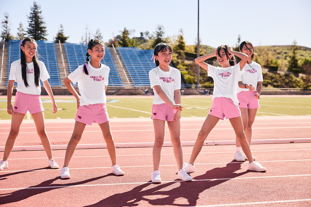 URBANA HAWKS POMS U Shorts Squad Cotton YOUTH  PINK SZ S-XL