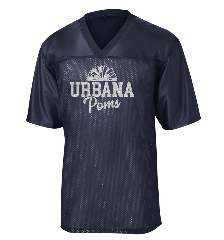 Urbana Hawks POMS GLITTER Replica Football Jersey SZ XS-3XL
