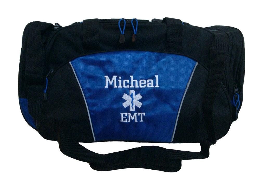 Star of Life ROYAL BLUE DUFFEL Ambulance First Responder EMT EMS Paramedic Medic RN Emergency Hospital Font Style CHICAGO