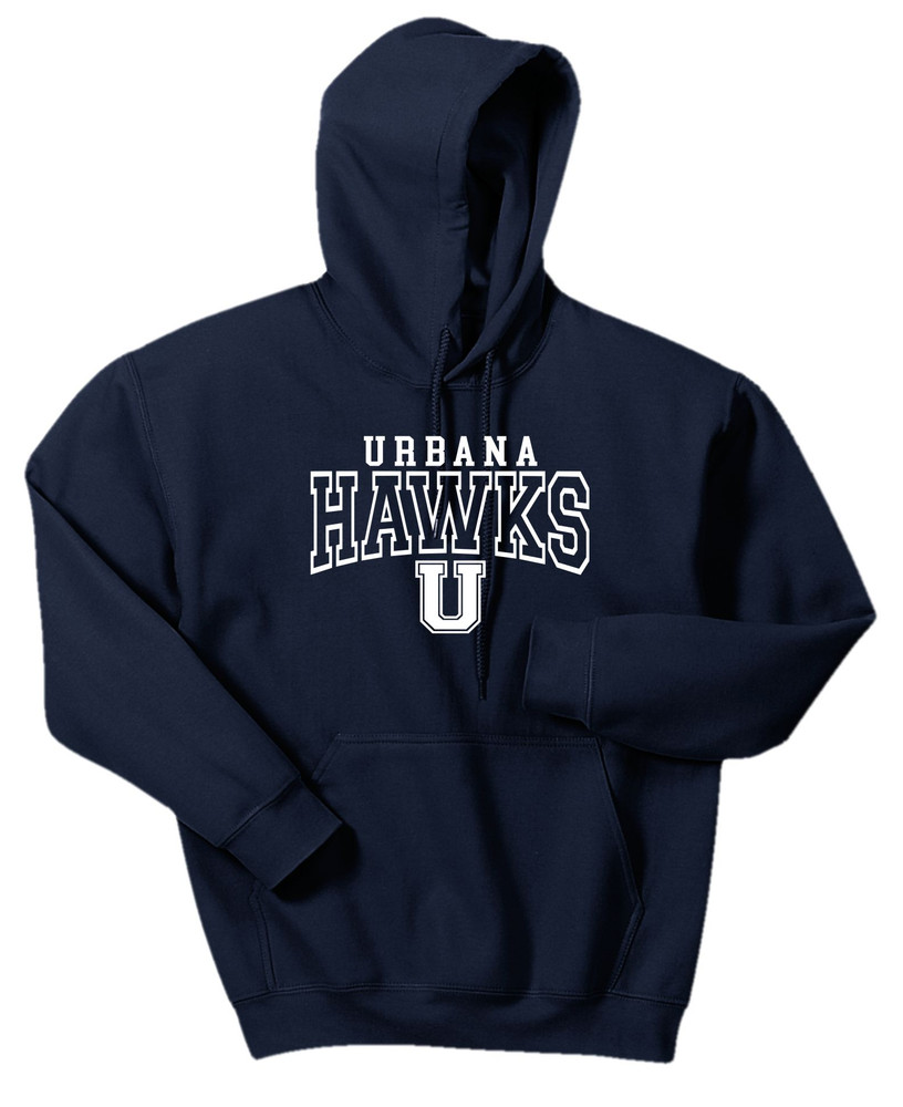 Urbana Hawks LACROSSE  Cotton Hoodie Sweatshirt Many Colors Available SZ S-5XL NAVY