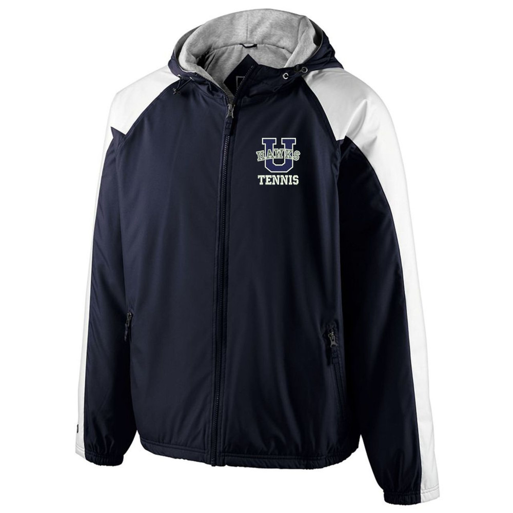 Urbana Hawks TENNIS Jacket Holloway Homefield Hooded Windbreaker EMBROIDERED Personalization Available Sz S-3XL NO NAME SAMPLE