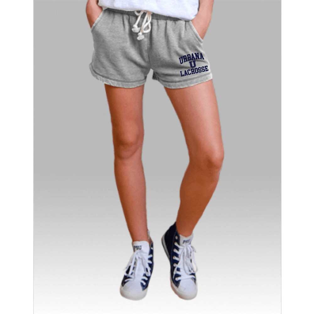 Urbana Hawks Shorts LACROSSE Enzyme Washed Rally Shorts LADIES Many Colors SZ XS-2XL  MODEL OXFORD