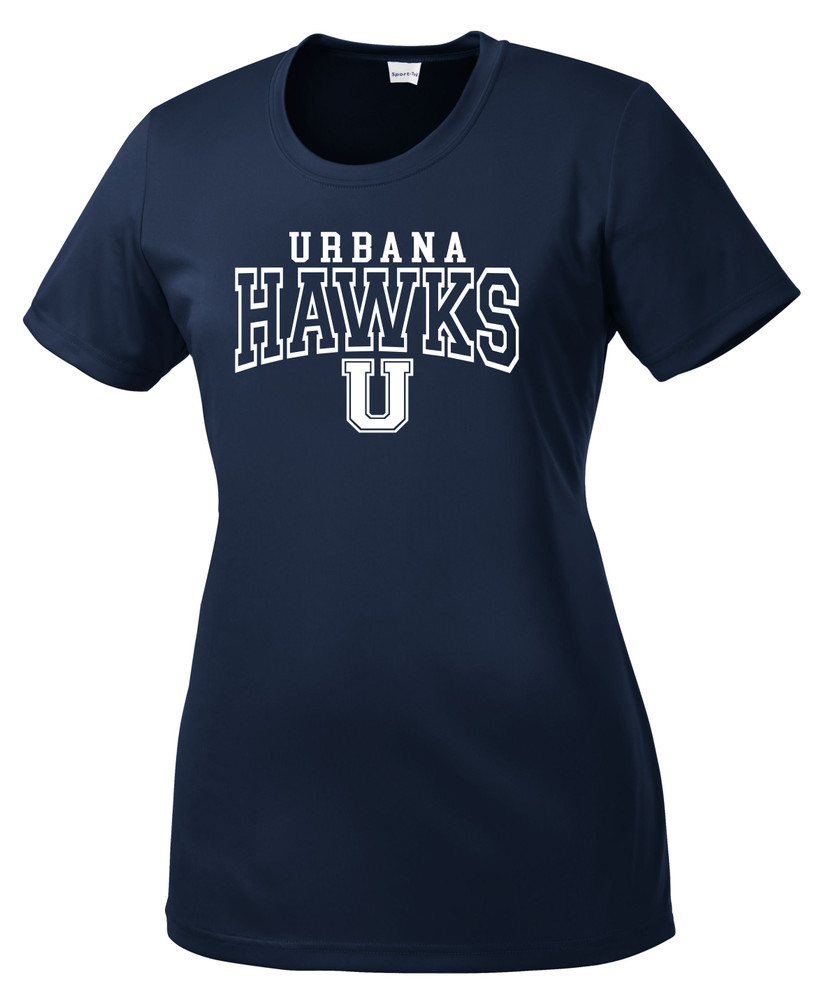 Urbana Hawks LACROSSE T-shirt Performance Posi Charge Competitor Many Colors Available LADIES SZ XS-4XL NAVY