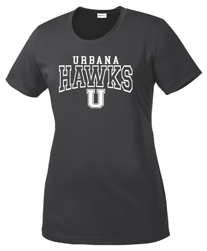 Urbana Hawks LACROSSE T-shirt Performance Posi Charge Competitor Many Colors Available LADIES SZ XS-4XL IRON GREY