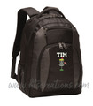 Frisbee Golf Disc Sports Personalized Embroidered Monogram Backpack Waterbottle Holder FONT Style VARSITY