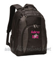 Dancers Dance Ballet Modern Personalized Embroidered Backpack  with Waterbottle Holder FONT Style  MARKER PEN