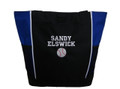 Baseball Sports Team Mom Custom Personalized ROYAL BLUE Tote Bag Font Style Varsity