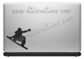 Snowboarder Girl Ski Snowboarding Downhill Extreme Sports Vinyl Decal Laptop Car Mirror Truck BLACK