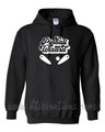 Pinball Wizard Flippers Ball Hoodie Cotton Sweatshirt Custom Text Personalization Many Colors Available UNISEX SZ S-5XL BLACK