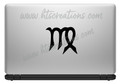 Virgo Astrology Zodiac Astrological Horoscope Sign Symbol Celestial Vinyl Decal Laptop Car Door Mirror Truck Glass Water Bottle BLACK