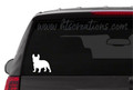 Dog Breed FRENCH BULLDOG Vinyl Decal Sticker K9 Rescue Canine WHITE