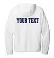 Urbana Hawks Hoodie Sweatshirt LACROSSE NIKE Club Cotton Fleece Many Colors Available  Sz M-3XL  WHITE BACK PERSONALIZATION