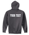 Urbana Hawks LACROSSE Cotton Hoodie Sweatshirt  Many Colors Available SZ S-3XL CHARCOAL PERSONALIZATION