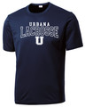Urbana Hawks LACROSSE U T-shirt Performance Posi Charge Competitor Many Colors Available SZ XS-4XL NAVY