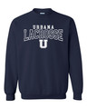 Urbana Hawks LACROSSE Cotton Crewneck Sweatshirt Many Colors Available SZ YOUTH S-XL NAVY