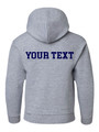 Urbana Hawks LACROSSE  Cotton Hoodie Sweatshirt YOUTH Many Colors Available SZ S-XL  SPORTS GREY PERSONALIZATION