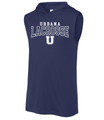 Urbana Hawks LACROSSE Sport Tek Hoodie Performance Sleeveless T-shirt Many Colors Available Sz S-2XL  NAVY