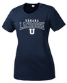 Urbana Hawks LACROSSE T-shirt Performance Posi Charge Competitor Many Colors Available  LADIES SZ XS-4XL NAVY