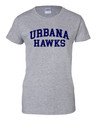 UHS Urbana Hawks T-shirt Cotton LADIES Many Colors Available SZ XS-3XL SPORTS GREY