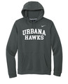 UHS Urbana Hawks Hoodie Sweatshirt TENNIS NIKE Club Cotton Fleece Many Colors Available  Sz S-3XL ANTHRACITE