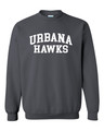 UHS Urbana Hawks Crewneck Cotton Sweatshirt Many Colors Available Size S-3XL CHARCOAL