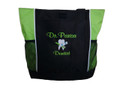 Dentist Tooth Toothbrush Toothpaste Dental Hygienist Practitioner CDA RDH DLT DDS MDS Periodontist Orthodontist Dentistry Oral Surgeon Medical LIME GREEN Zippered Tote Bag Font Style CASUAL SCRIPT