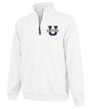 Urbana Hawks Qtr Zip CHARLES RIVER Crosswinds Cotton Pullover with POCKETS Personalization Available Many Colors Available SZ S-4XL  WHITE