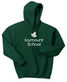 IVYMOUNT SCHOOL Cotton Hoodie Sweatshirt Many Colors Available SZ S-3XL  FOREST DARK GREEN WHITE PRINT