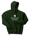 IVYMOUNT SCHOOL Cotton Hoodie Sweatshirt Many Colors Available SZ S-3XL  FOREST DARK GREEN WHITE PRINT