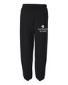 IVYMOUNT SCHOOL Sweatpants Cotton ELASTIC CUFF Bottom Colors Black or Sport Grey Available SZ S-2XL BLACK